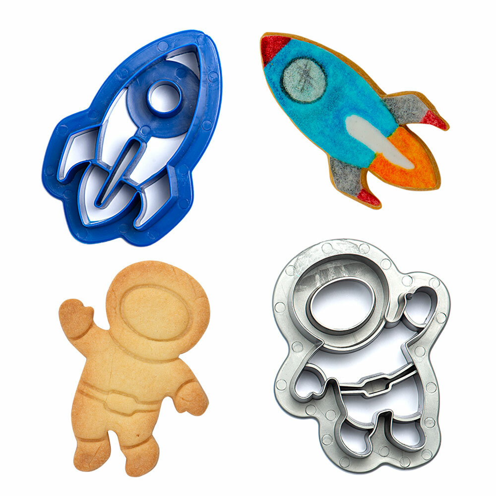 Decora Plastic Cookie Cutters Space 
