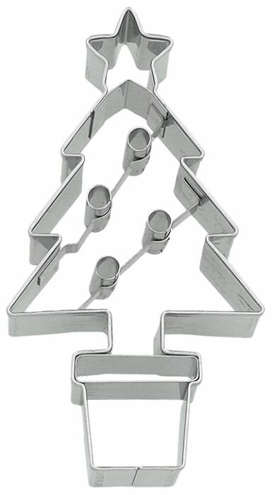 Birkmann Cristmas Tree With Pot Cookie Cutter 8,5 cm