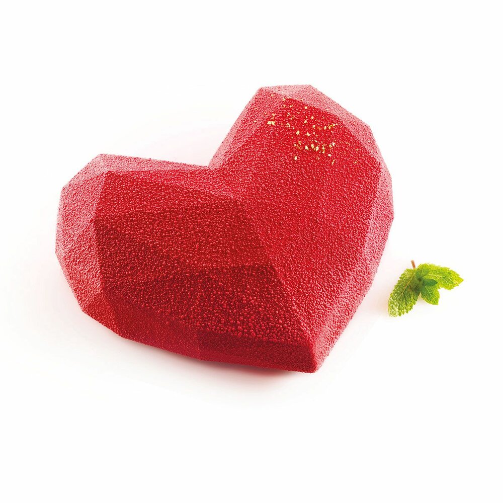 Silikomart Mould Amore Origami Geometric Heart Large