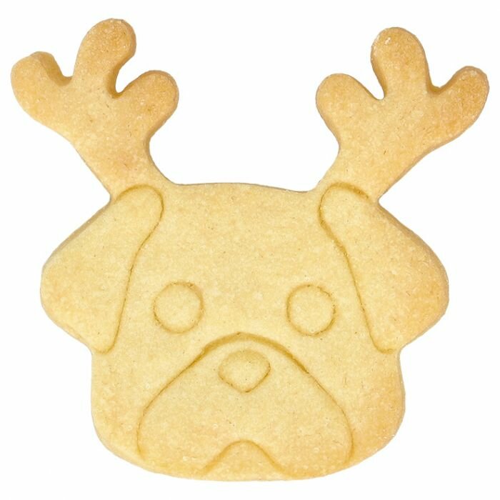 Birkmann Christmas Pug Cookie Cutter 7,5cm