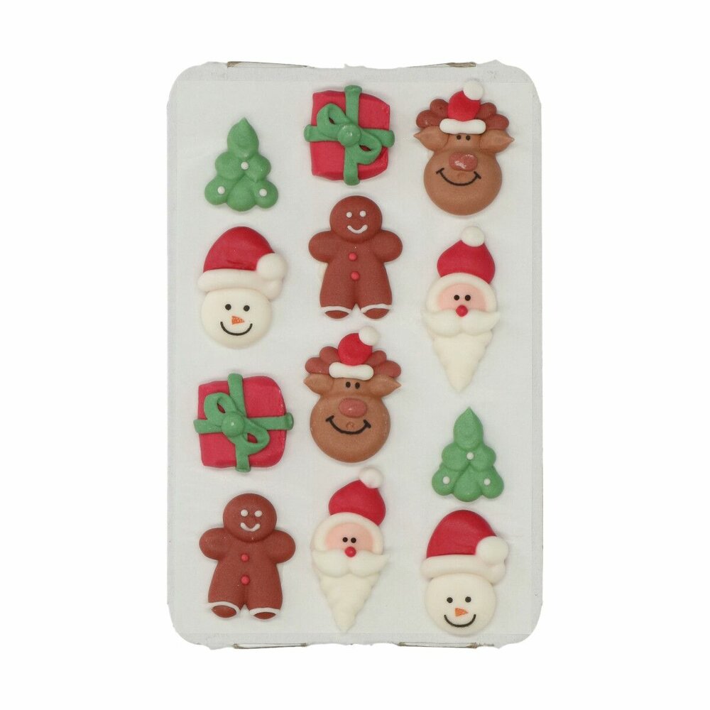 Wilton Royal Icing Decorations Christmas Set 12