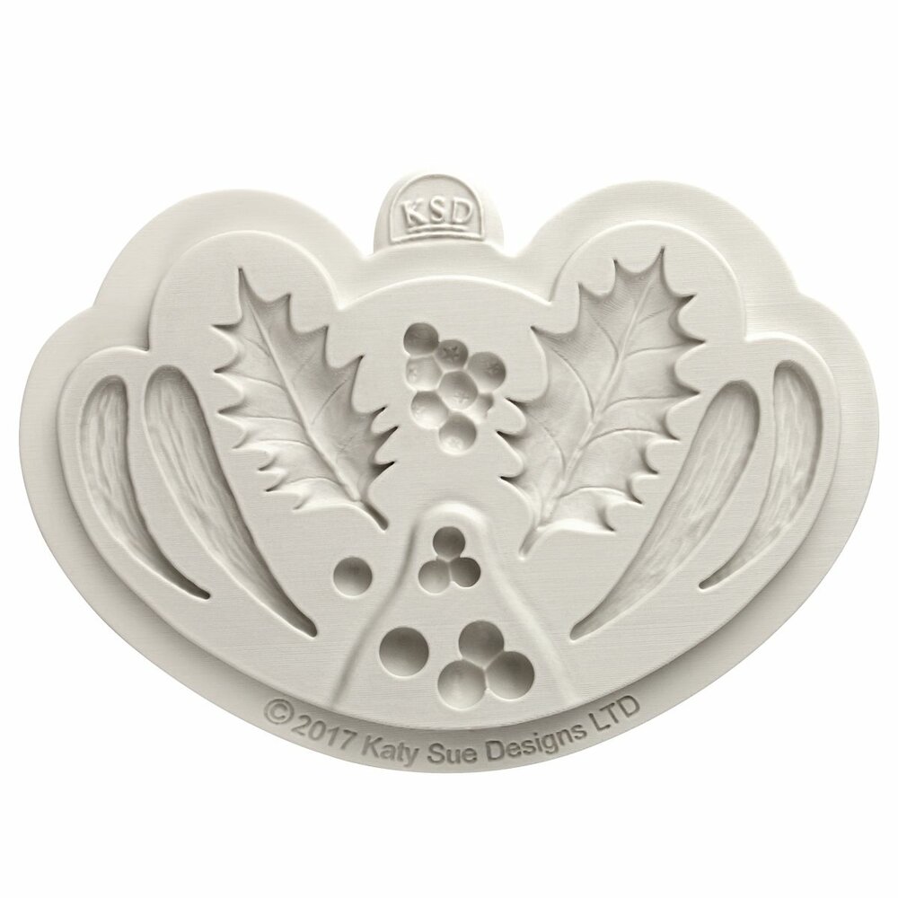 Katy Sue Mould Holly &amp; Mistletoe by Nicholas Lodge