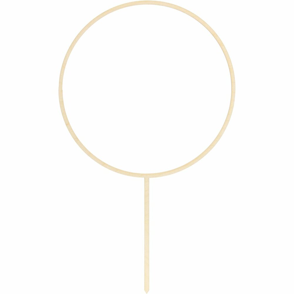 PartyDeco Wooden Cake Topper Hoepel 24.5 cm
