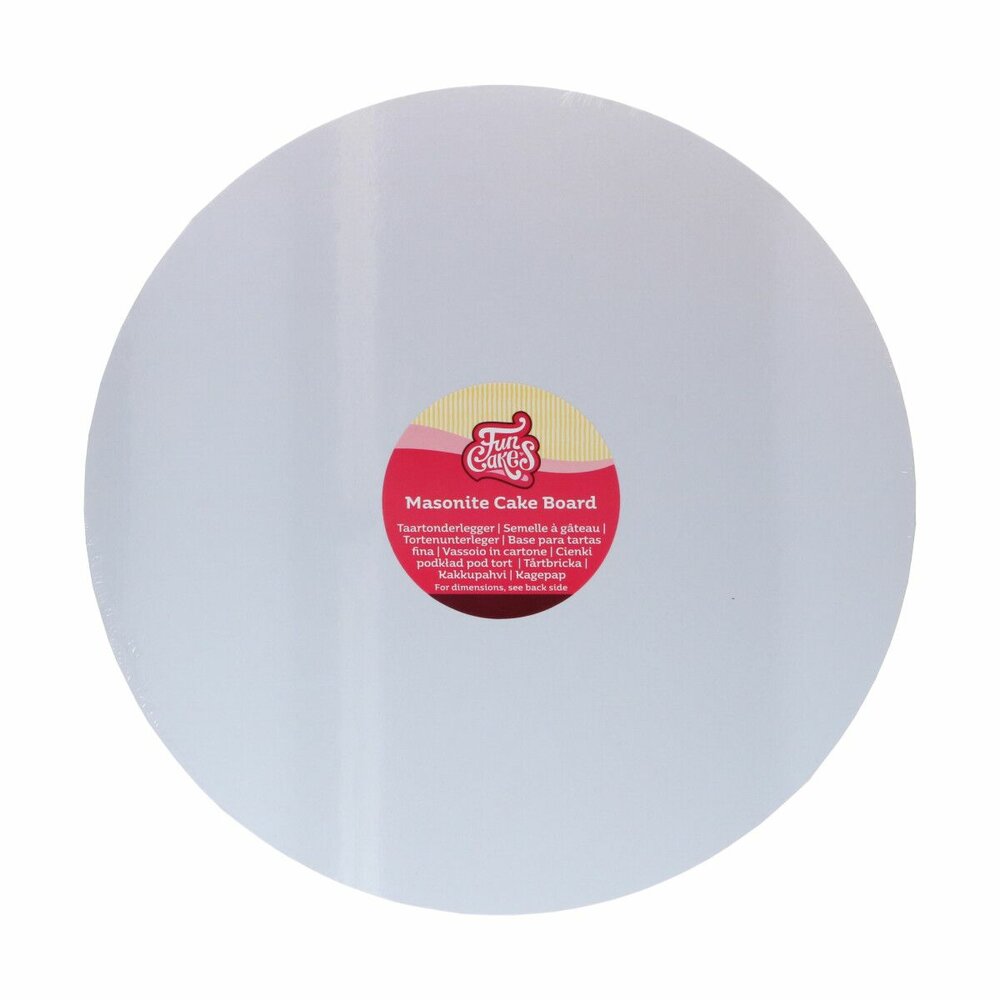 FunCakes Masonite Cake Board Rond &Oslash; 35 cm Wit