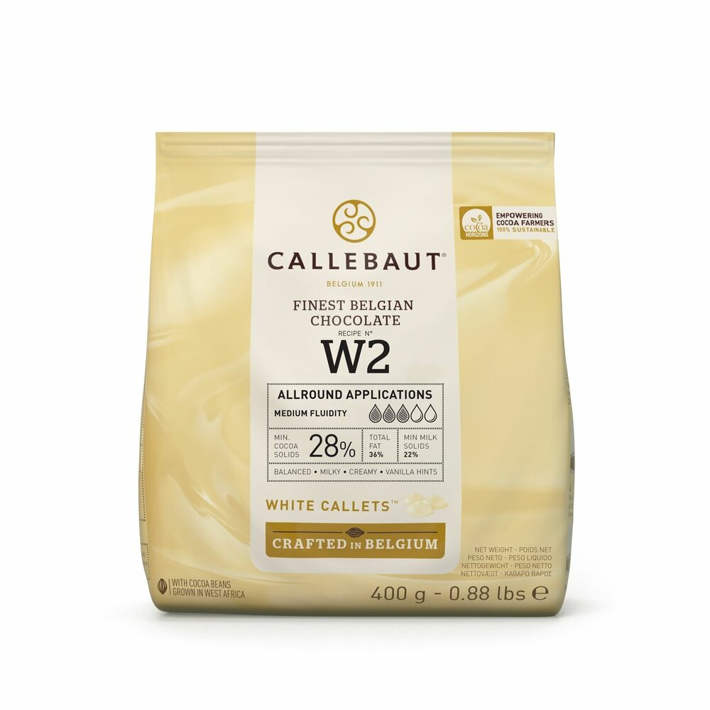 Callebaut Chocolade Callets -Wit- 400g T.H.T. 22-11-25