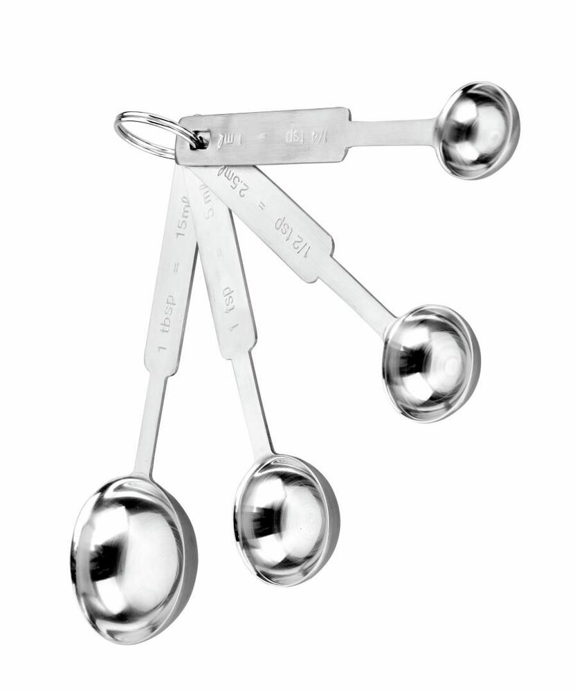 Ibili Measuring Spoons &ndash; Stainless Steel Set of 4