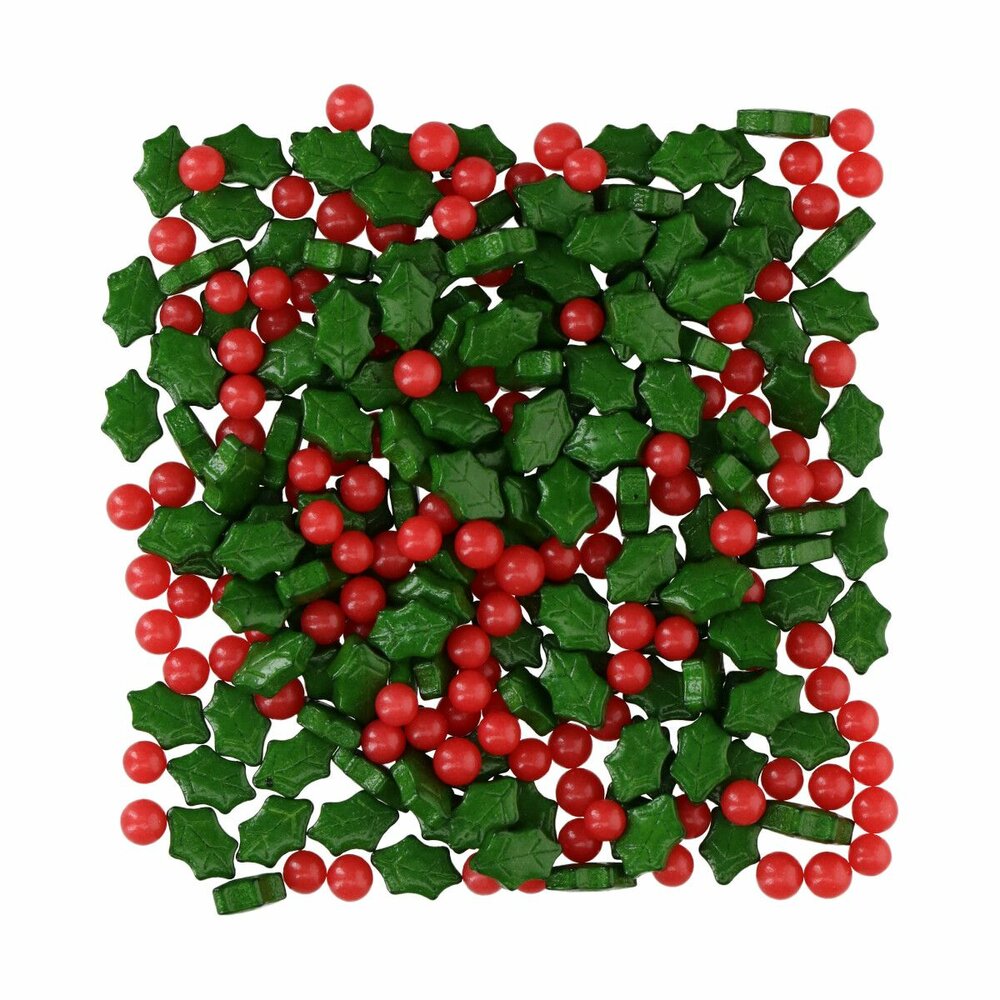 Wilton Holly Leaf 3D Sprinkle Mix 56 g