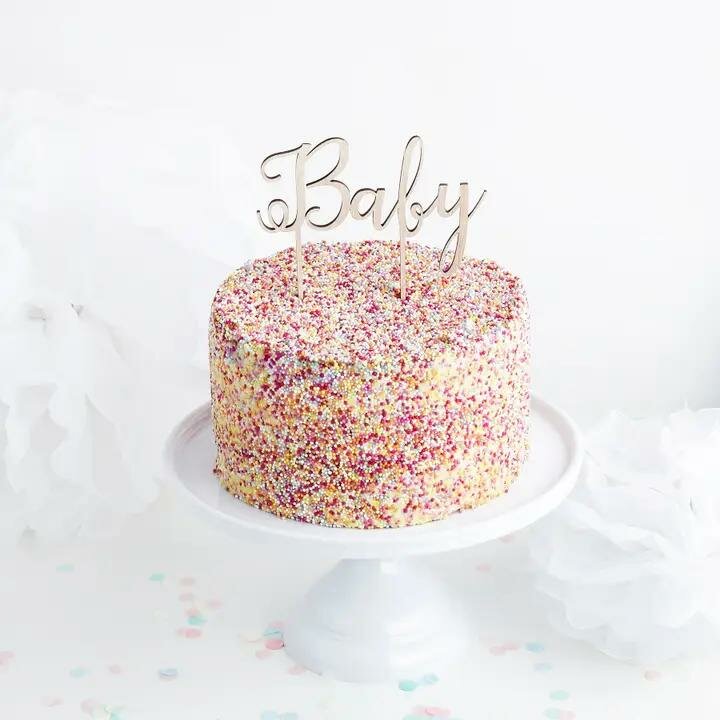 Hootyballoo Houten Taarttopper Baby