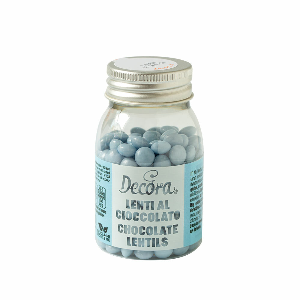 Decora Mini Melkchocolade Pastilles 80g - Turquoise T.H.T. 07-11-25