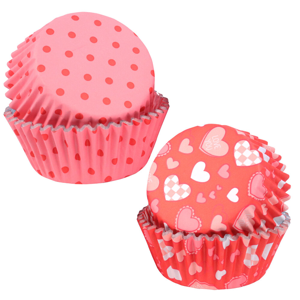 100 Stuks Folie Cupcake Bakbekers 3,5 Oz Met Koepeldeksels - Voor Bruiloften En Feesten