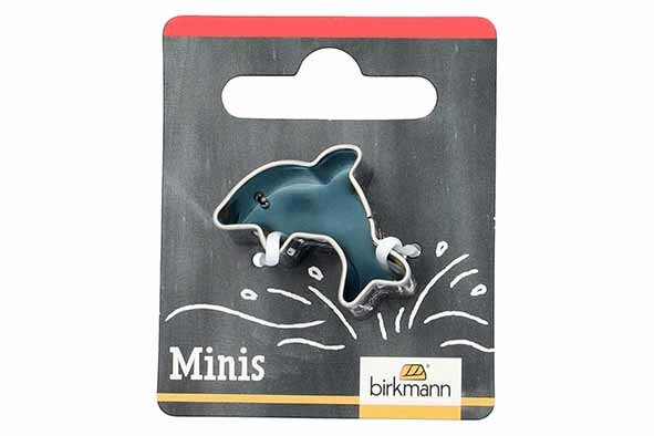 Birkmann Mini Koekjesvorm Dolfijn 2,8cm