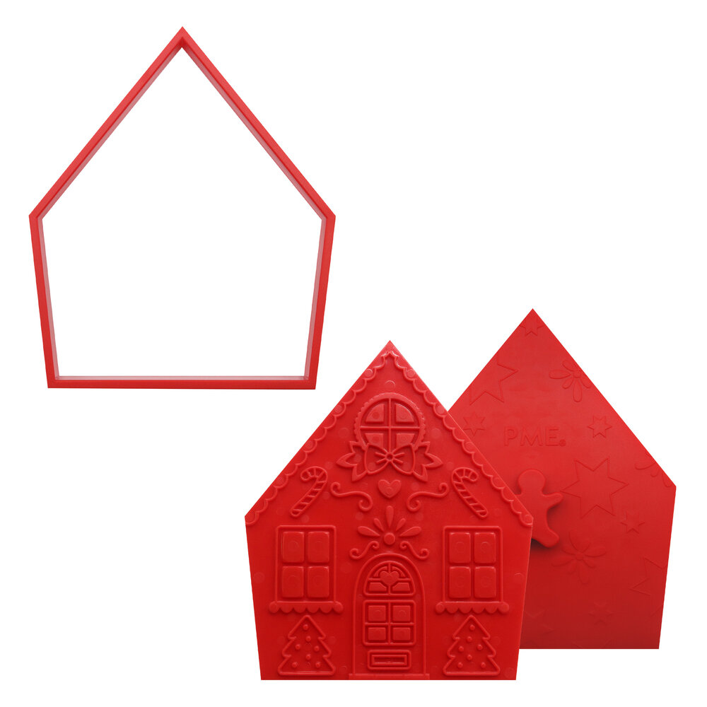 PME Kerst Koekjesuitstekers &amp; Stempels Peperkoekhuis &ndash; Set/3