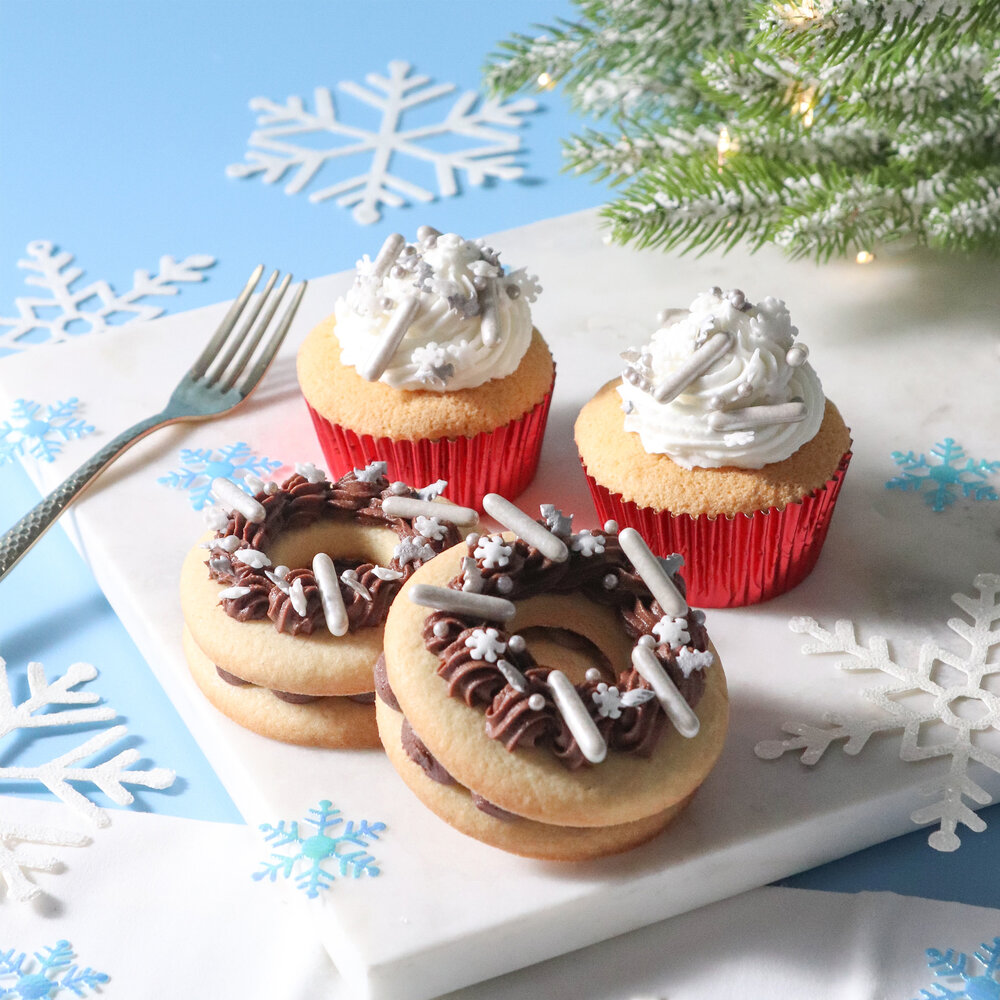 PME Strooisels voor Kerst - Zilveren Schijnende Sterren 160g