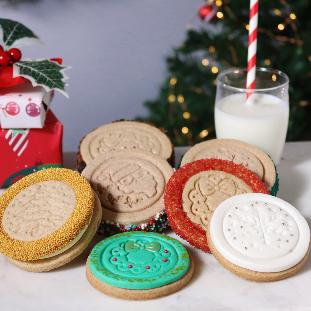 PME Christmas Cookie Embossing Stamp Set &ndash; 7 Piece