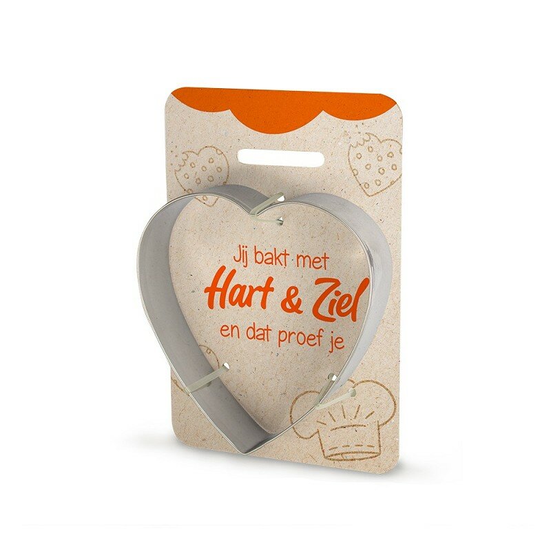 Miko Koekjesvorm Hart met Tekst - Hart en Ziel