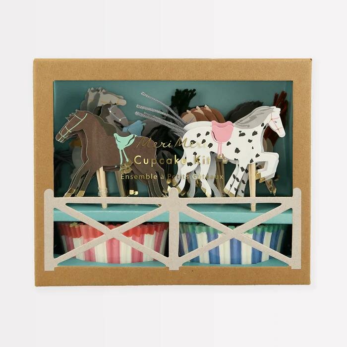 Meri Meri Horse Cupcake Kit/48