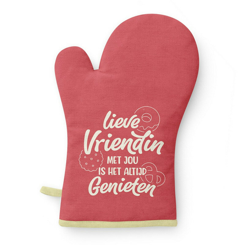 Miko Ovenhandschoen met Tekst - Vriendin