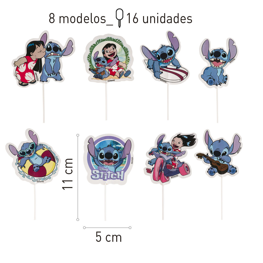 Dekora Cake toppers Stitch 16st 