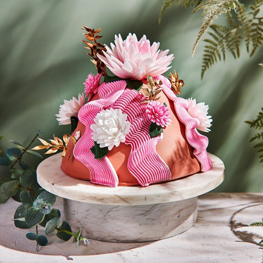 FunCakes Eetbare Papieren Bloemen Deluxe Magnolia Roze Groot pk/6
