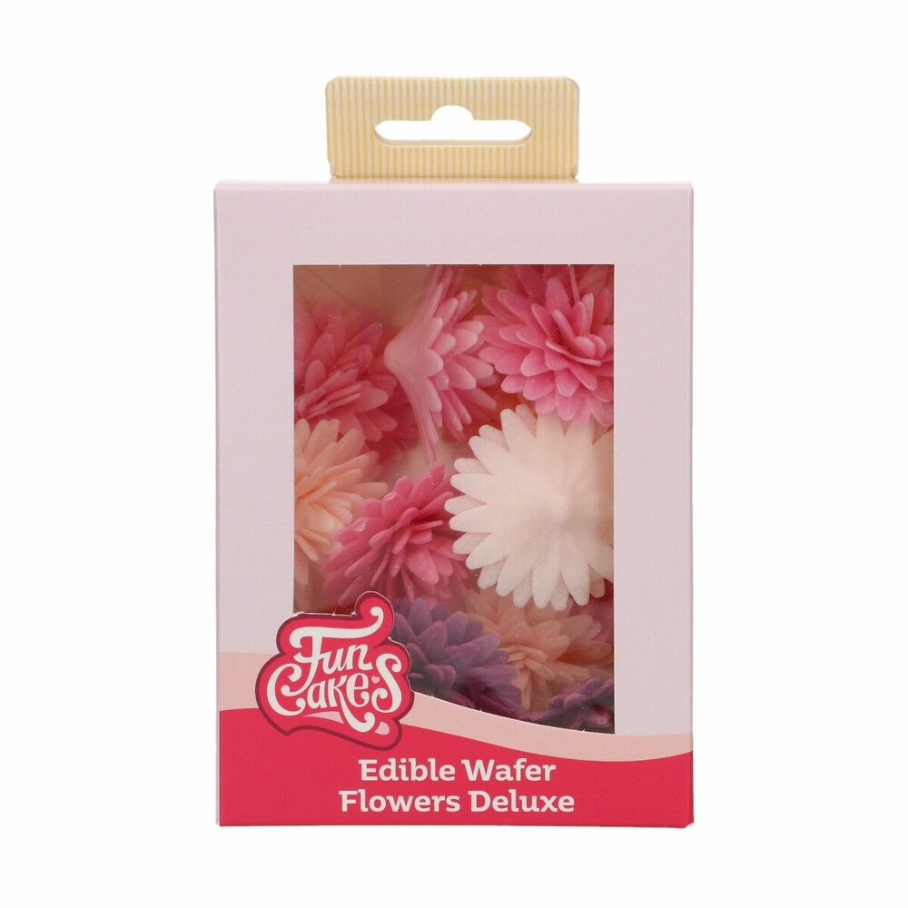FunCakes Eetbare Papieren Bloemen Deluxe Pompom/Margriet Mix Medium pk/12