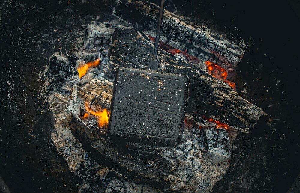 The Windmill Tosti-ijzer met lange handvaten