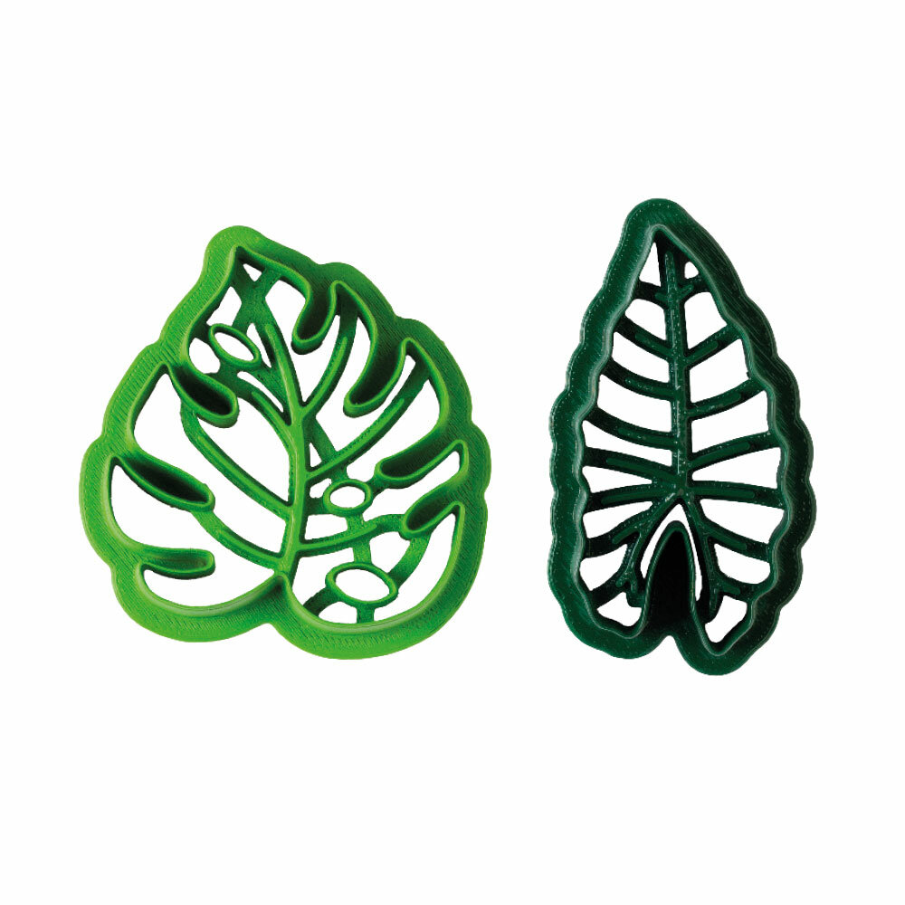 Decora Tropical Leaves Cookie Cutter Set/2