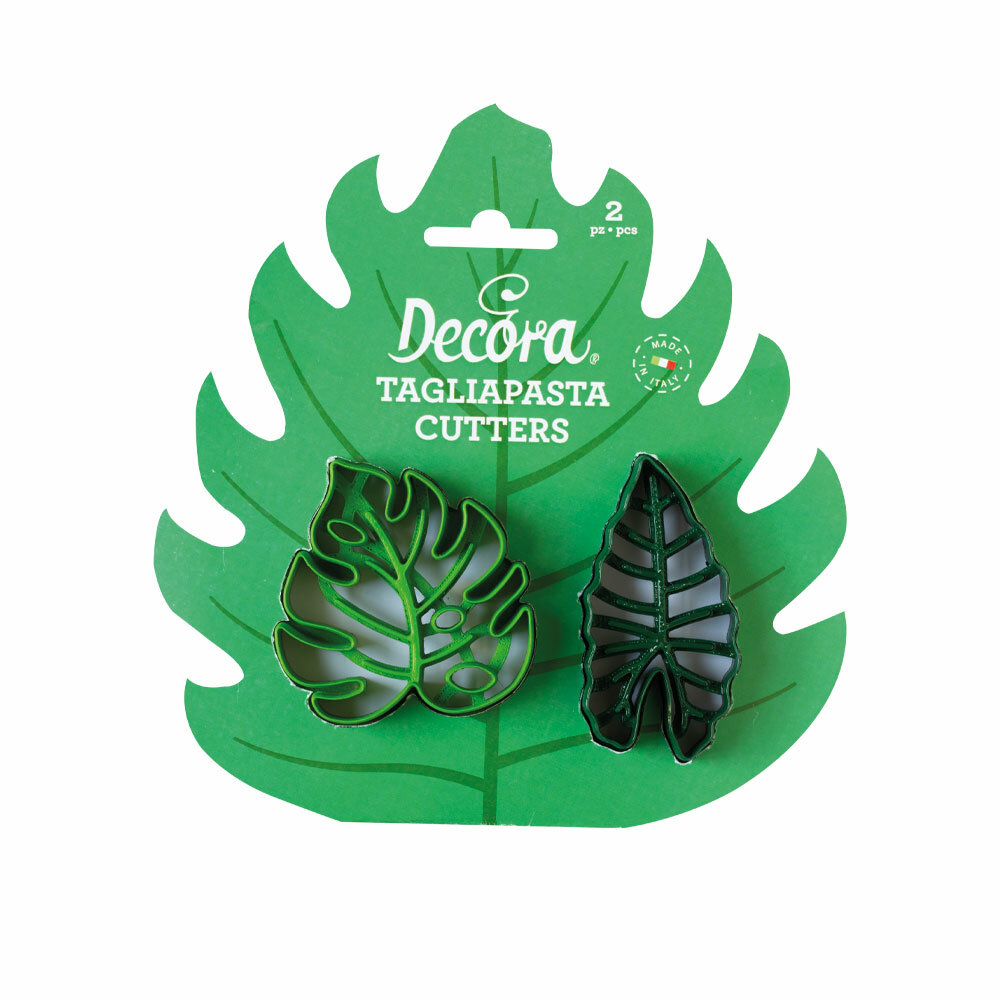Decora Tropical Leaves Cookie Cutter Set/2