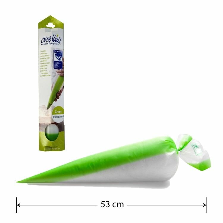 One Way Masterline Spuitzakken Groen 53 x 28 cm / 21 inch pk/12