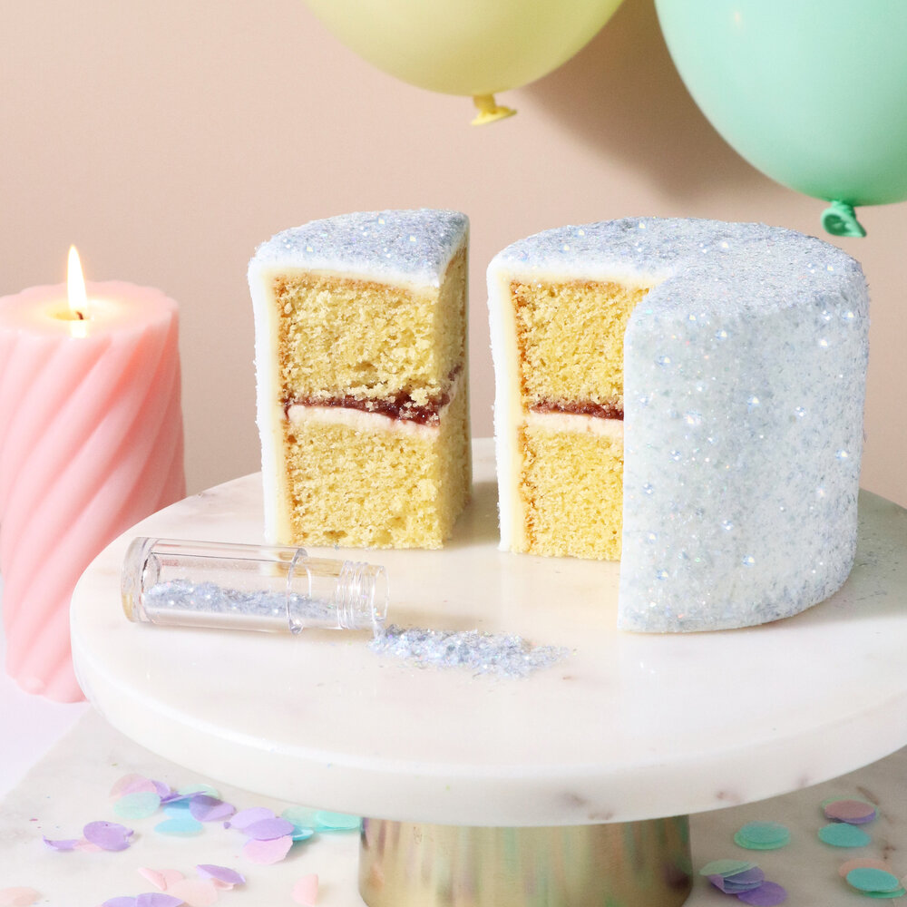 Magic Sprinkles, Eetbare Iriserende Glittervlokken &ndash; Diamantstof (3g)