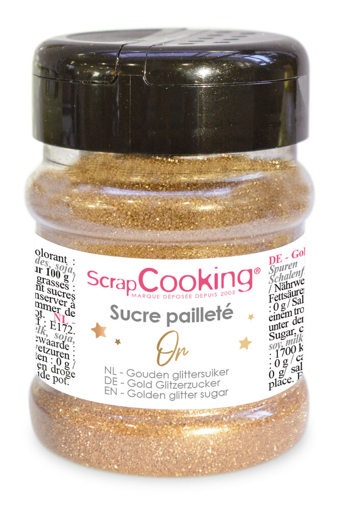 Scrapcooking Eetbare Glitter Suiker Gold 160g