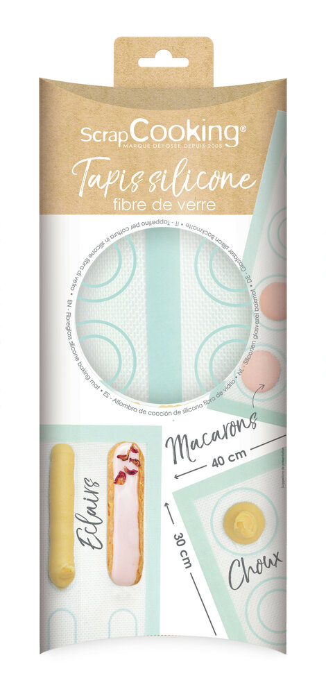 Scrapcooking 3‑in‑1 Siliconen Bakmat &ndash; Macarons, Soezen &amp; Eclairs
