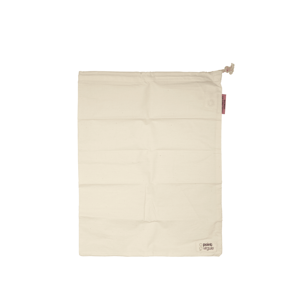 Point‑Virgule Herbruikbare Broodzak Katoen 30&times;38 cm