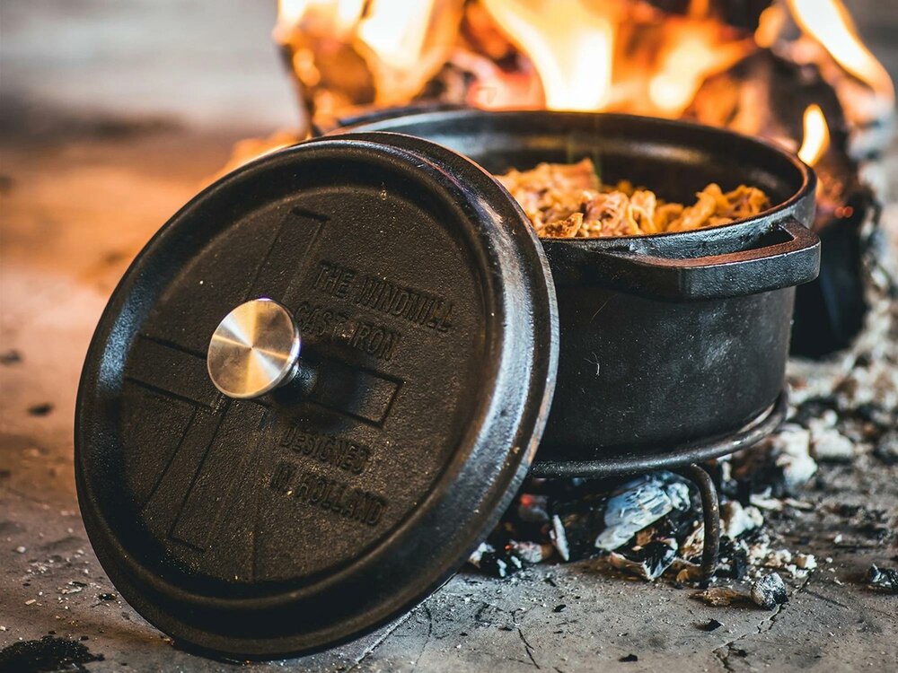 The Windmill rvs Dekselknop L