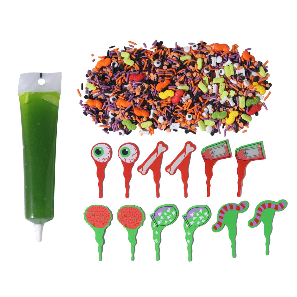 PME Halloween Taartdecoratiekit met Eetbaar Slijm - Borrelende Ketel