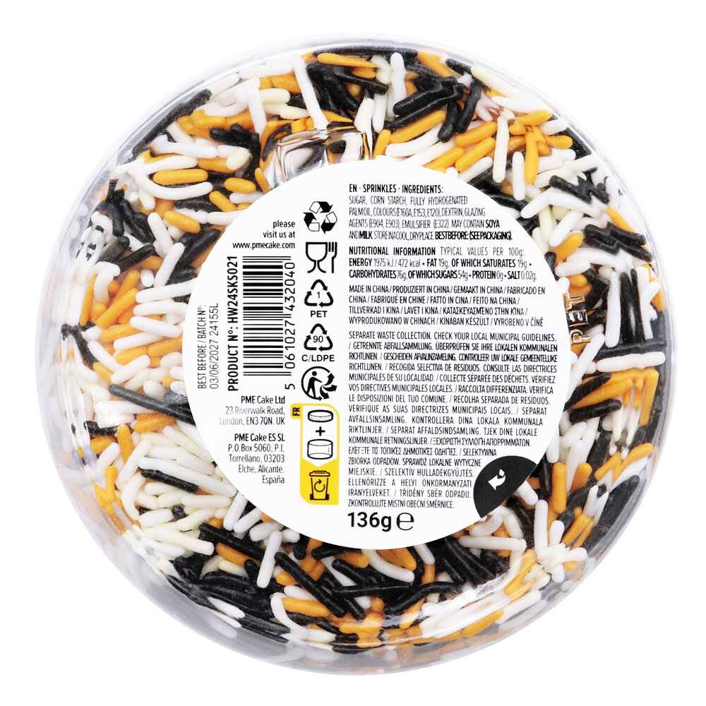 PME Halloween Mix van Strooisels - Spooky Seizoen (136g)