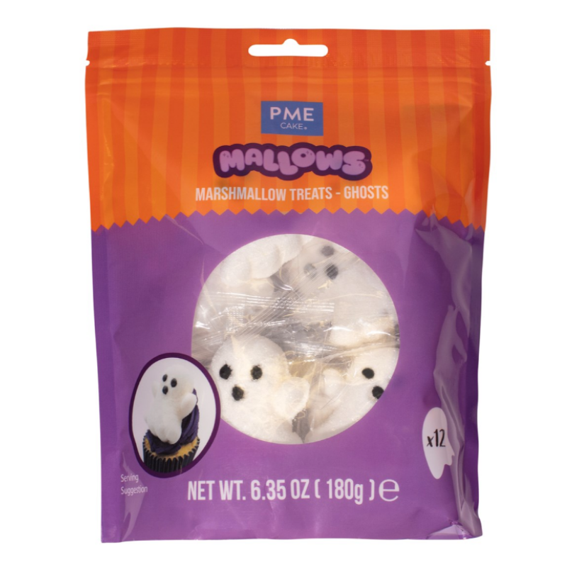 PME Halloween Marshmallows &ndash; Pak van 12 Spoken (180g)