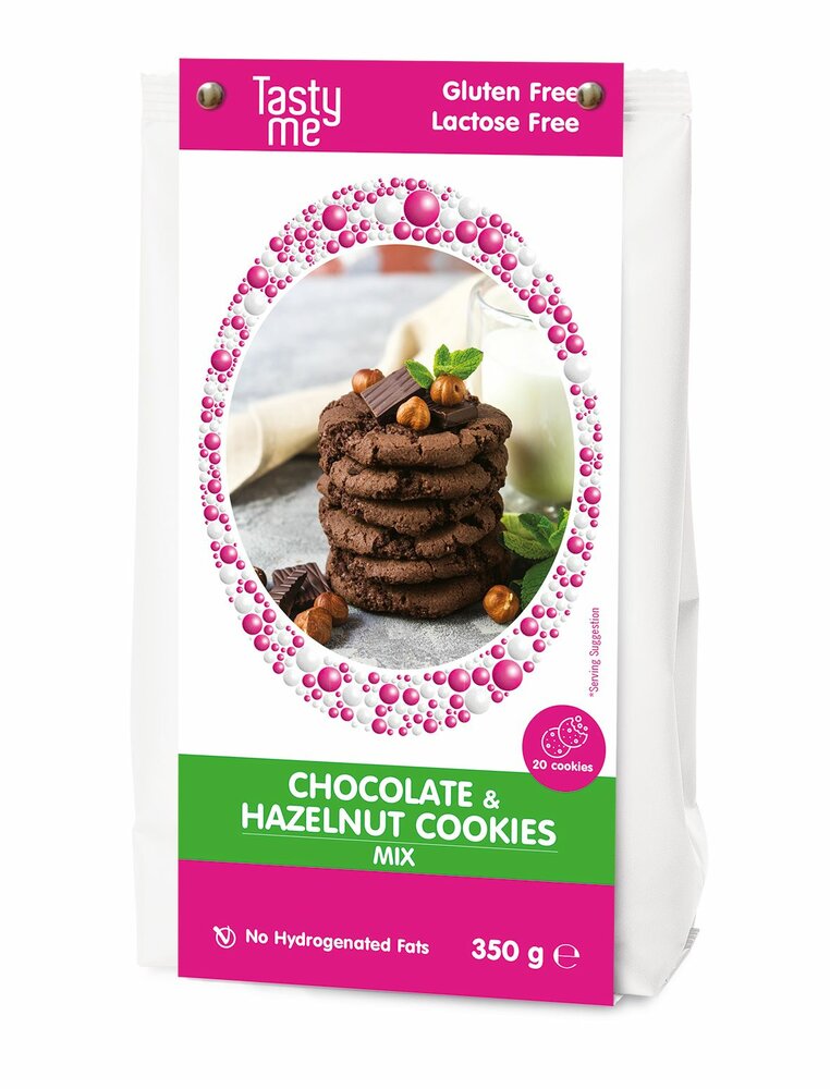 Tasty Me Chocolate &amp; hazelnut cookies mix 350g - glutenvrij