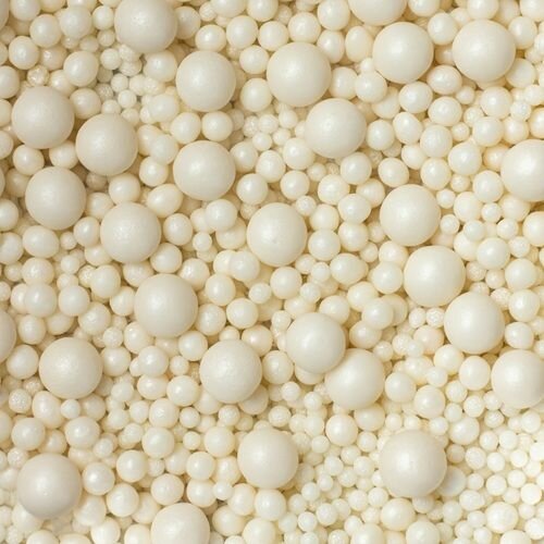 Tasty Me Sugar Pearls Sprinkles mix White 70g - glutenvrij