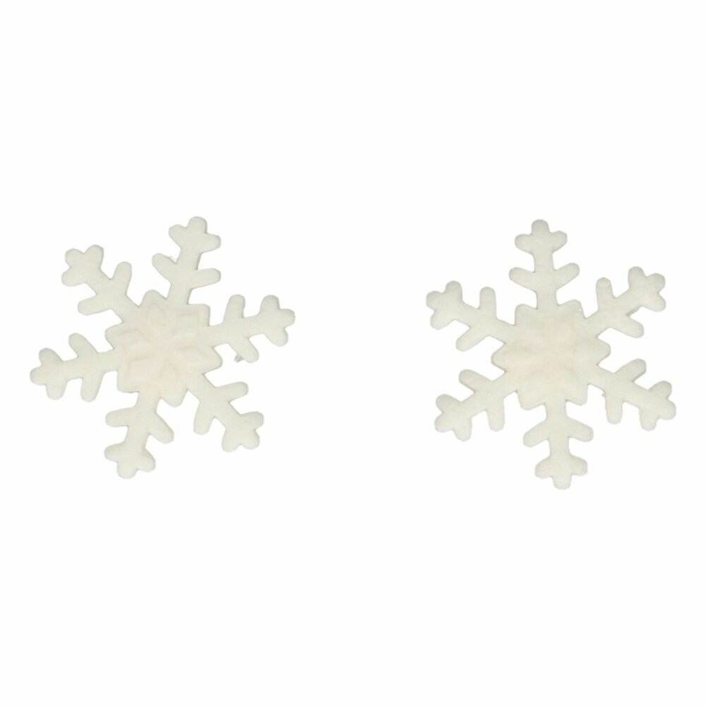 FunCakes Fondant Decoratie Sneeuwvlokken Wit Set/12