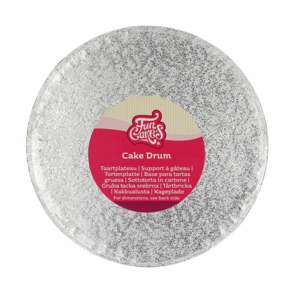 FunCakes Cake Drum Rond &Oslash;20 cm - Zilver