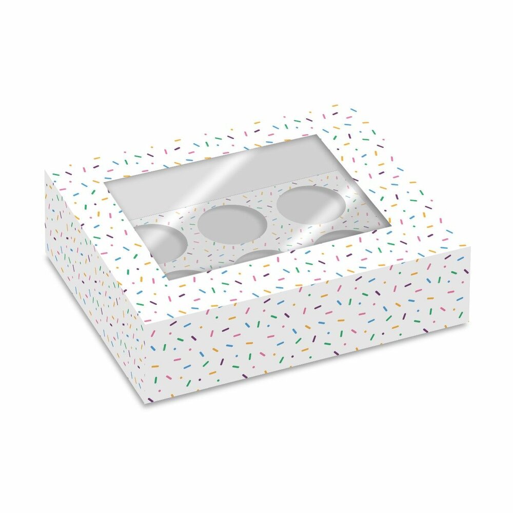 Simply Making Cupcake Box 6 - pk/2 - Sprinkles