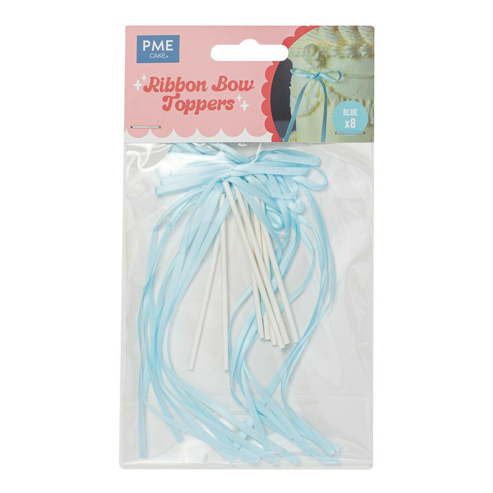 PME Lintstrik Taarttoppers &ndash; Blauw 8/st