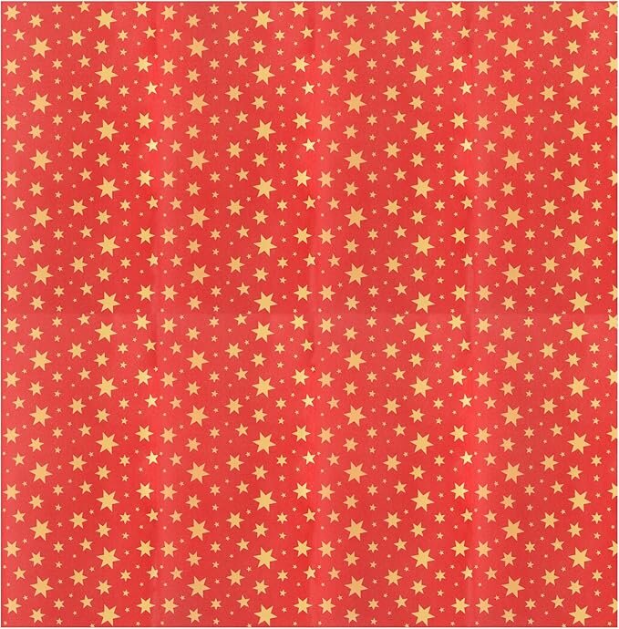 PME 12 Vellen Inpak Bakpapier voor Kerst - Gouden Sterren