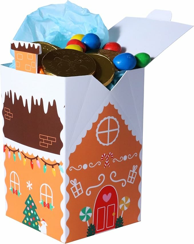 PME 4 Snoepdoosjes voor Kerst - Peperkoekhuis