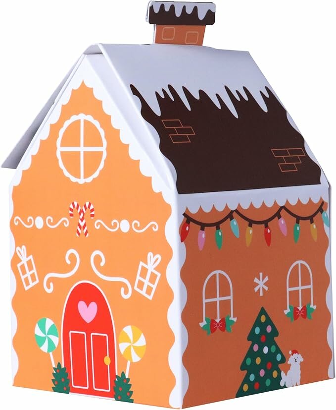 PME 4 Snoepdoosjes voor Kerst - Peperkoekhuis