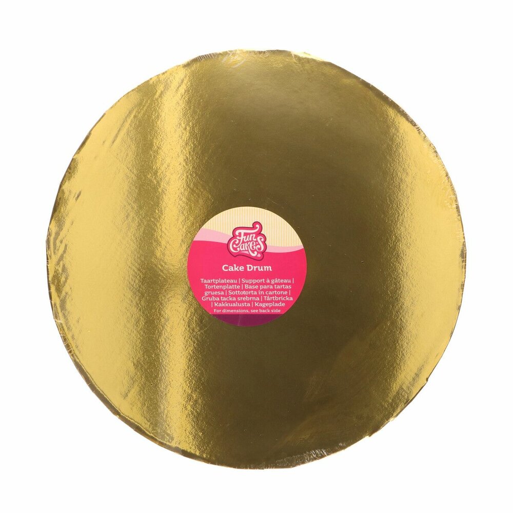 FunCakes Cake Drum Round &Oslash;35 cm - Goud - 20mm