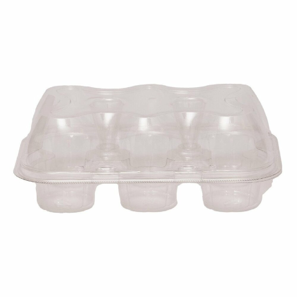 PME Set van 3 Plastic Cupcakehouders (6 holtes)