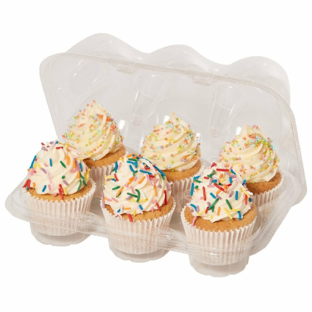 PME Set van 3 Plastic Cupcakehouders (6 holtes)