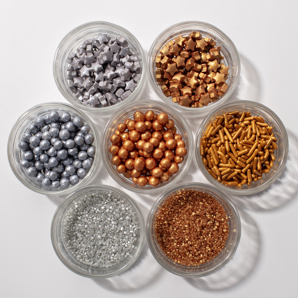 PME 7-pack assorti sprinkels &ndash; Metallic 42g