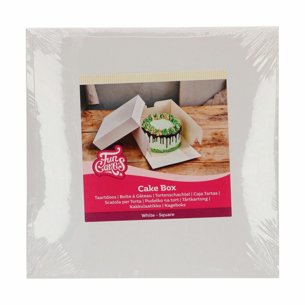 FunCakes Taartdoos Wit 40x40x15 cm pk/1